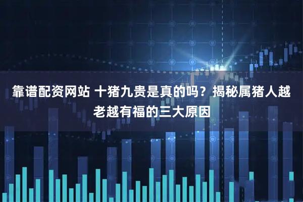 靠谱配资网站 十猪九贵是真的吗？揭秘属猪人越老越有福的三大原因